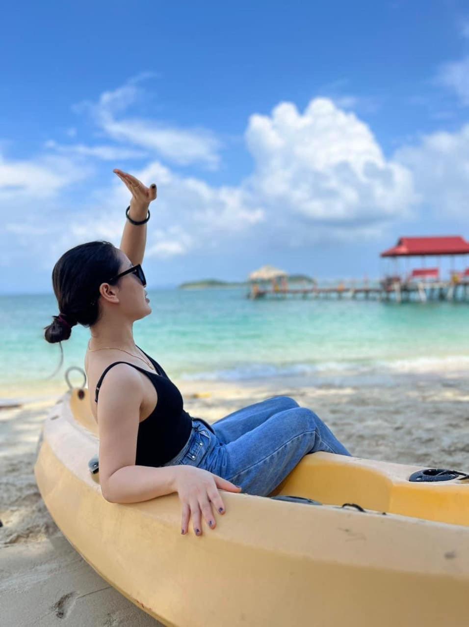 Hottel Hung Phuong Co To Hotel Dao Co To Bagian luar foto